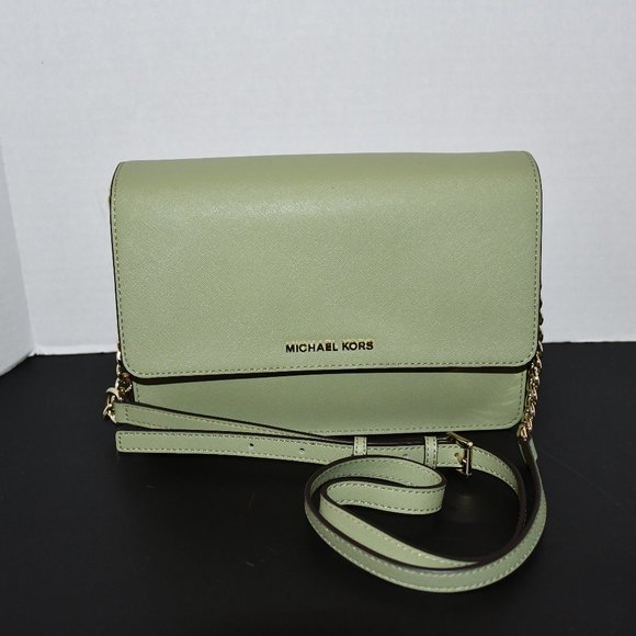 sage green michael kors purse
